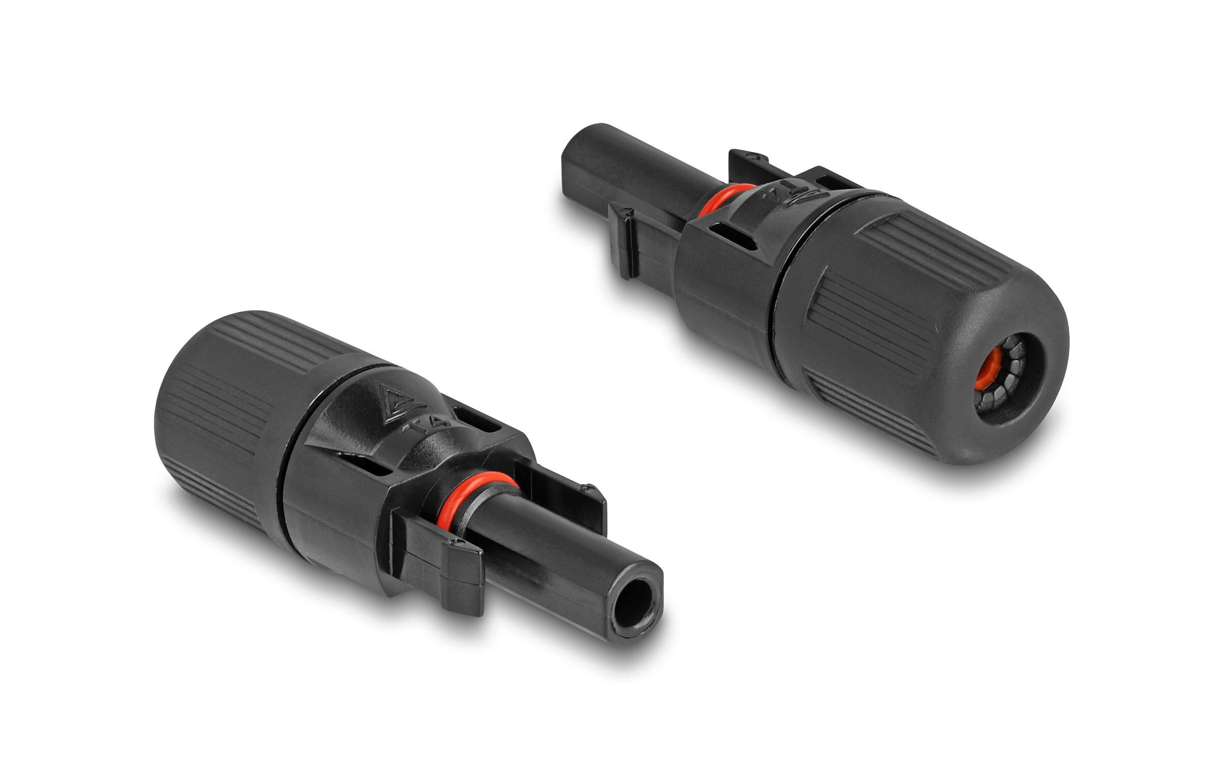 Delock Steckverbinder DL4 Solar für Kabel zum Crimpen, 2 Stück