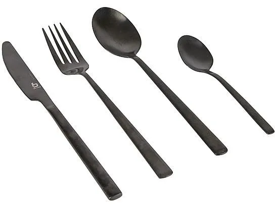 Bo-Camp Outdoor-Besteck-Set Fairbanks 16-tlg Schwarz