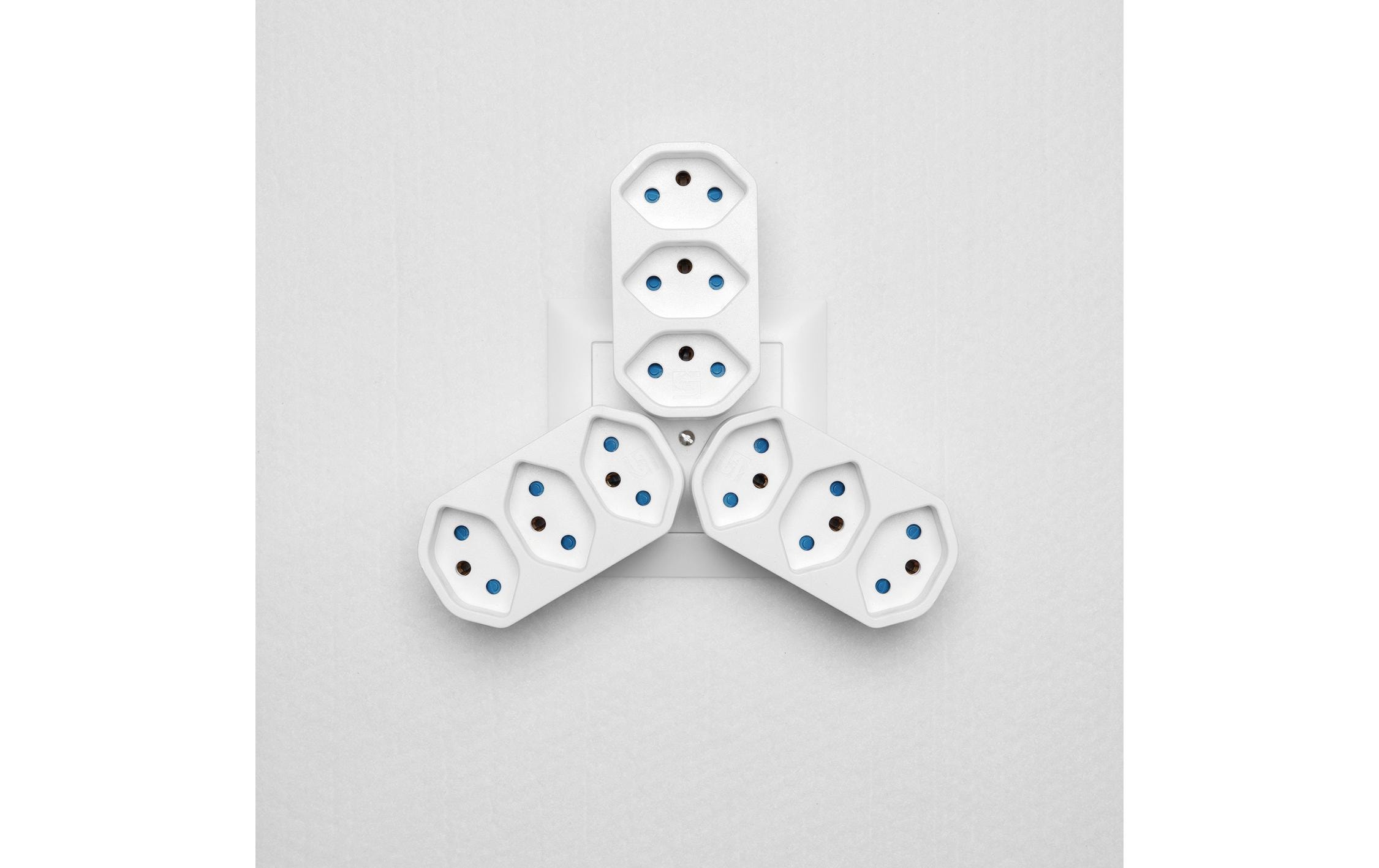 STEFFEN Manta Mehrfachadapter 3xT13 drehbar 3