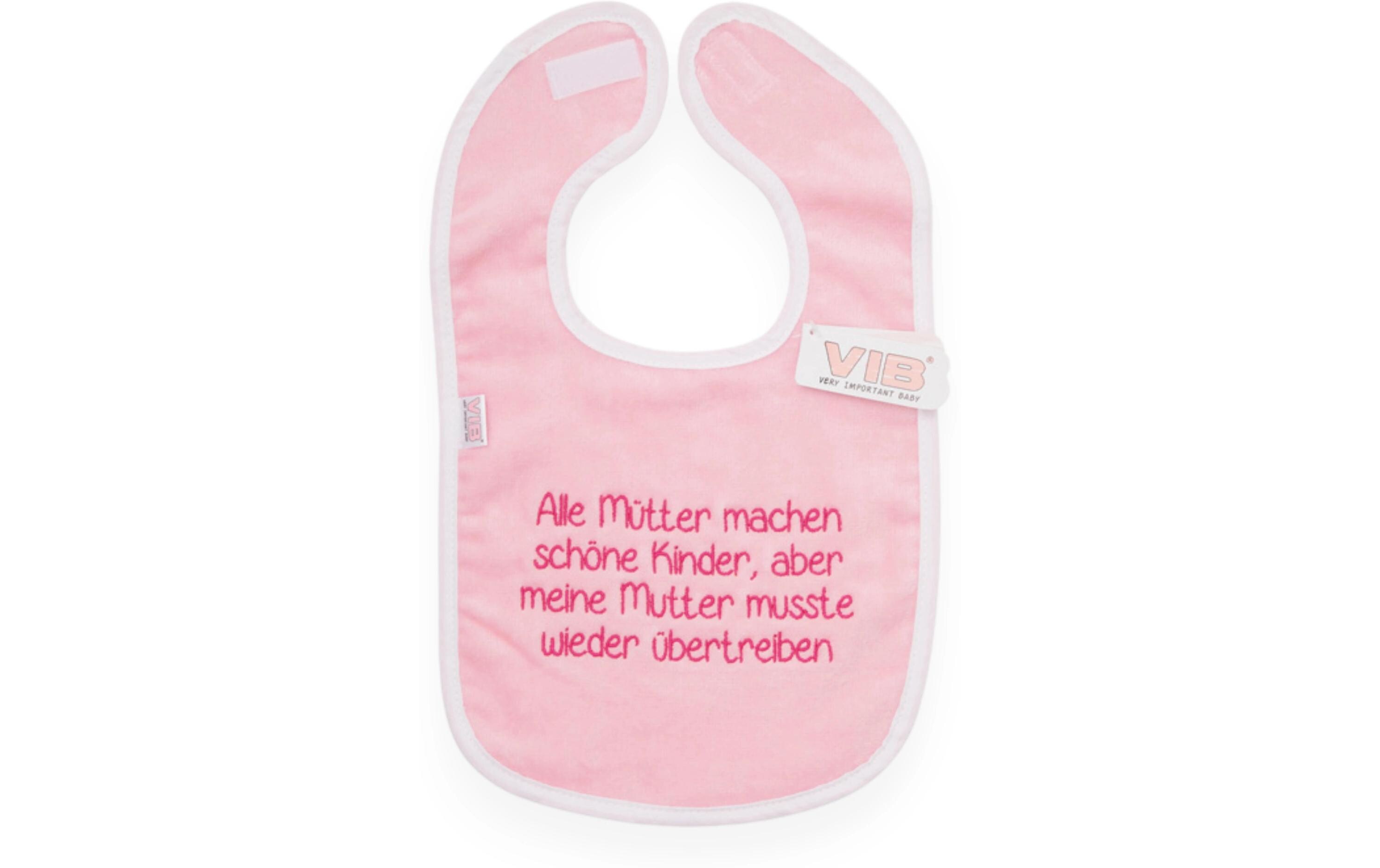 Very Important Baby Lätzchen Alle Mütter machen schöne Kinder Rosa