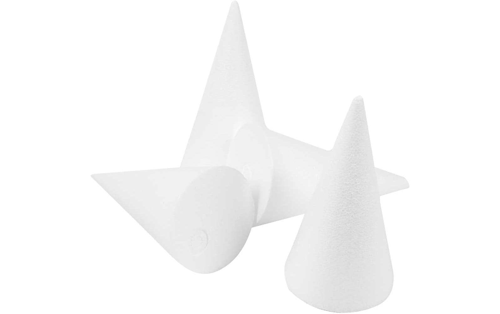 Creativ Company Styropor-Kegel 25 Stück, Weiss