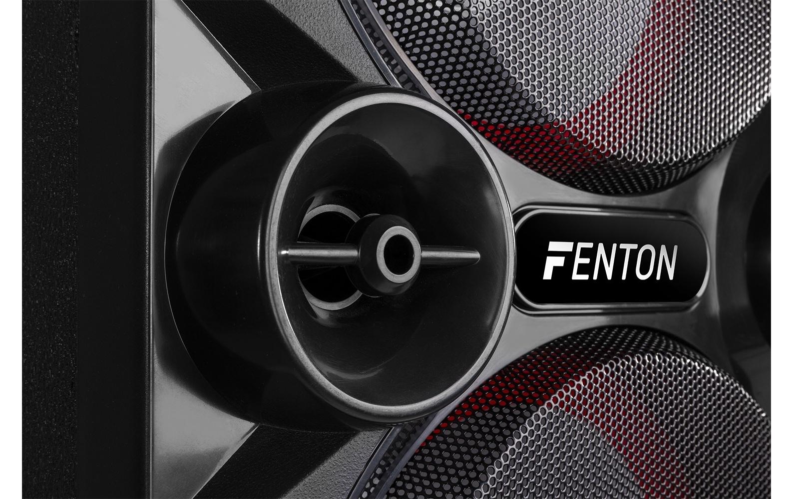 Fenton Lautsprecher LIVE2104 Karaoke Maschine Schwarz