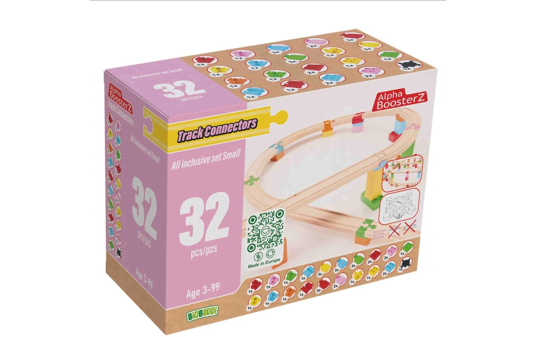 AlphaBoosterz TrackConnectors – all inclusiv Set Small