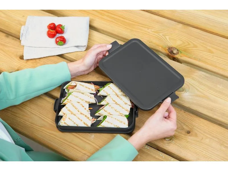 Brabantia Lunchbox Make & Take 25.5 x 16.6 x 3.7 cm, Dunkelgrau Brabantia Lunchbox Make & Take 25.5 x 16.6 x 3.7 cm, Dunkelgrau