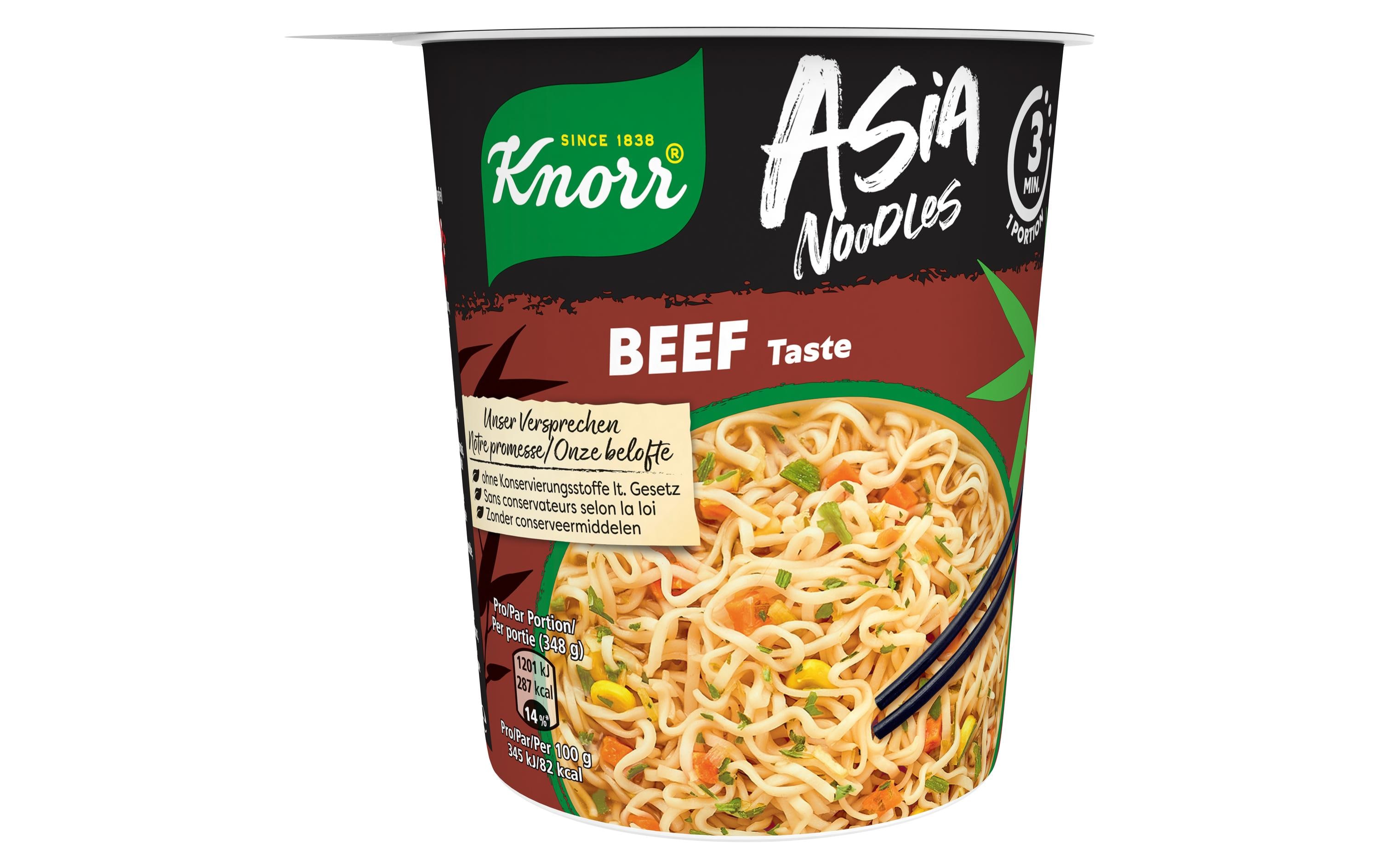 Knorr Becher Asia Noodles Beef 63 g Knorr Becher Asia Noodles Beef 63 g
