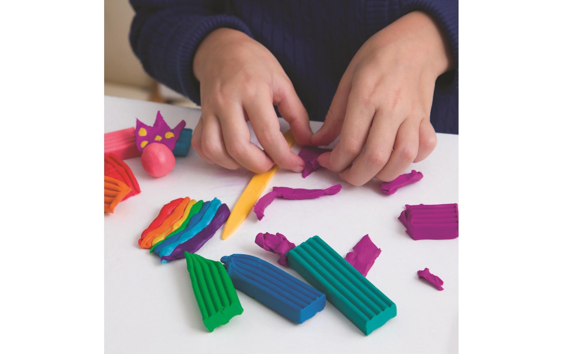 Carioca Modelliermasse Pastell 6 Stück, Mehrfarbig