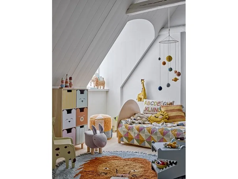 Bloomingville Kinderstuhl Ibber Giraffe Grau