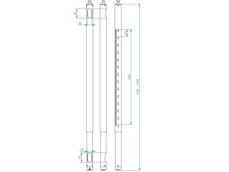 Euromet Verlängerung ARAKNO 110-170 cm Weiss Euromet Verlängerung ARAKNO 110-170 cm Weiss