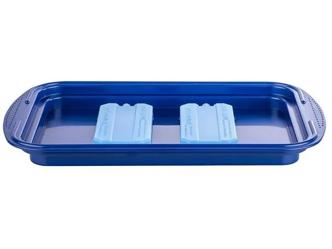 APS Thermo Tablett Set 6-teilig, Transparent/Blau