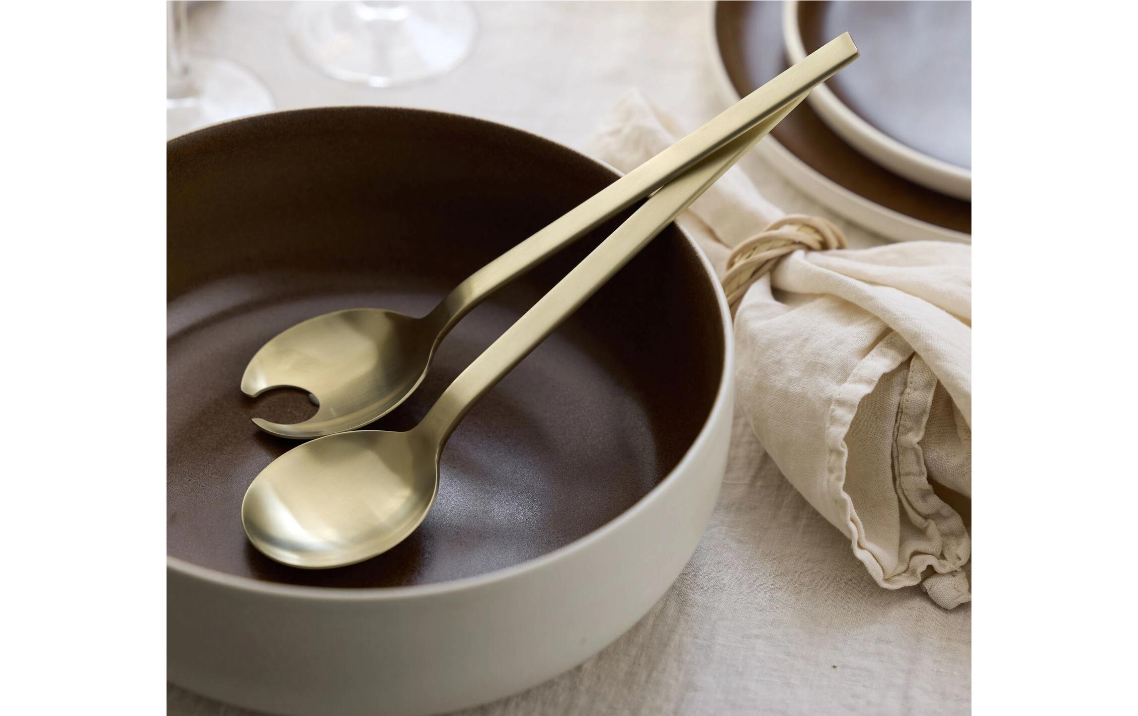 Studio Round Salatbesteck Storm Gold