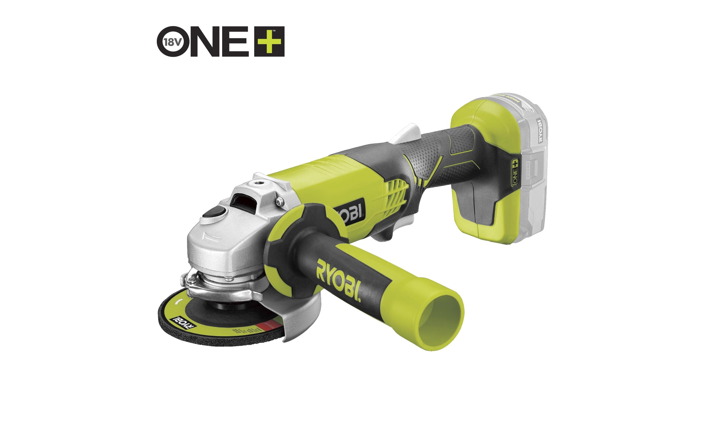 RYOBI Akku-Winkelschleifer R180AG-0, Solo, Ø 115 mm RYOBI Akku-Winkelschleifer R180AG-0, Solo, Ø 115 mm