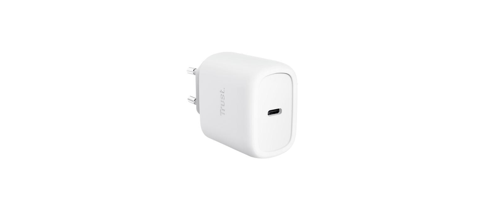 Trust USB-Wandladegerät Maxo USB-C-GaN 45 W Weiss