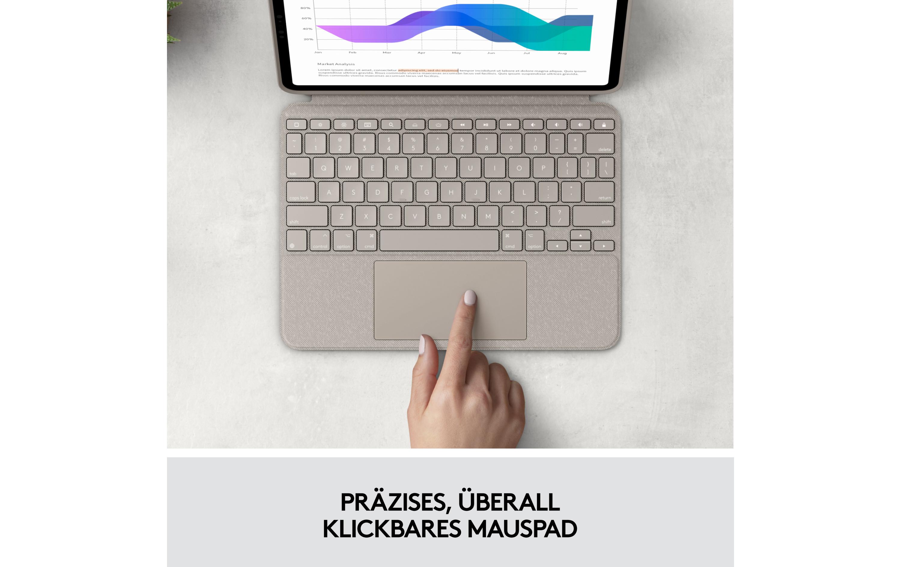 Logitech Tablet Tastatur Cover Combo Touch iPad Pro 11 1.-4. Gen