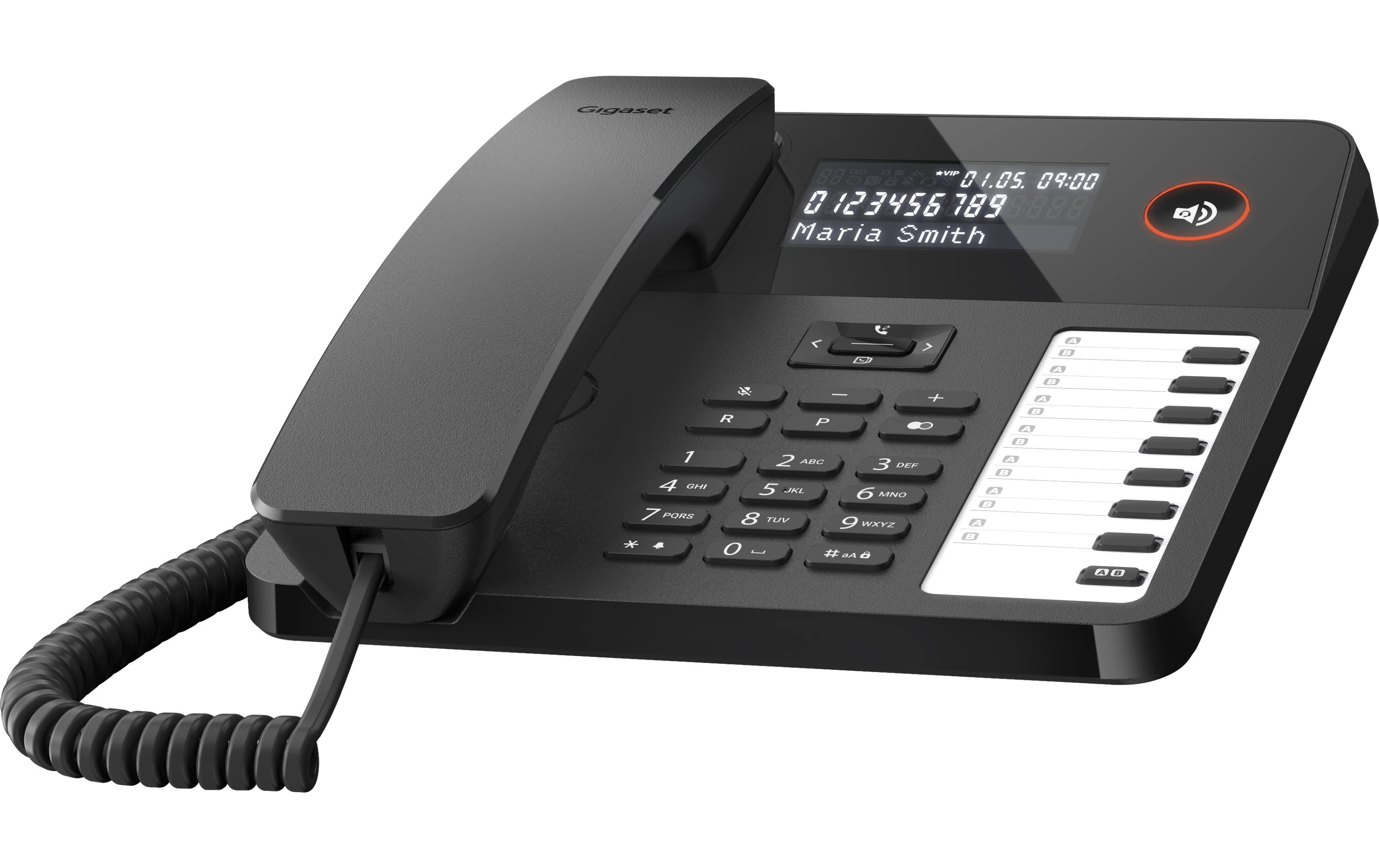 Gigaset Tischtelefon DESK 600 Schwarz Gigaset Tischtelefon DESK 600 Schwarz