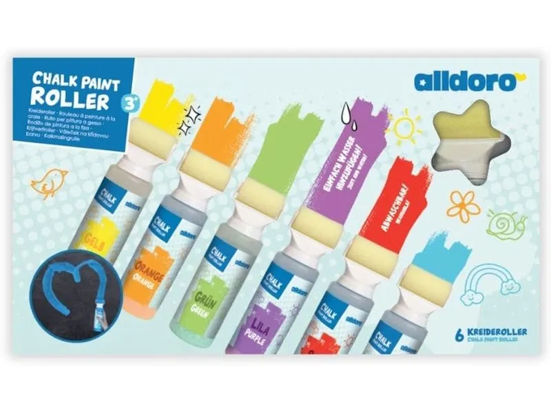alldoro Chalk Paint Roller 6-tlg. Set