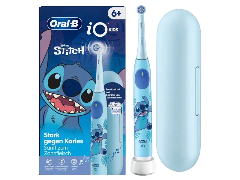 Oral-B Rotationszahnbürste iO Kids 6+ Disney Stitch Blau Oral-B Rotationszahnbürste iO Kids 6+ Disney Stitch Blau