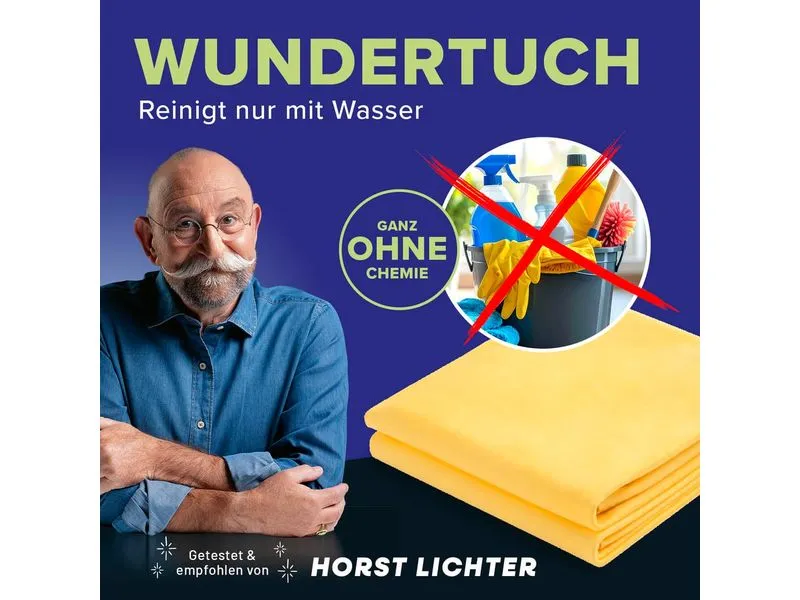 Lichterblitz Allzweck-Reinigungstuch 66 x 43 cm gelb Lichterblitz Allzweck-Reinigungstuch 66 x 43 cm gelb