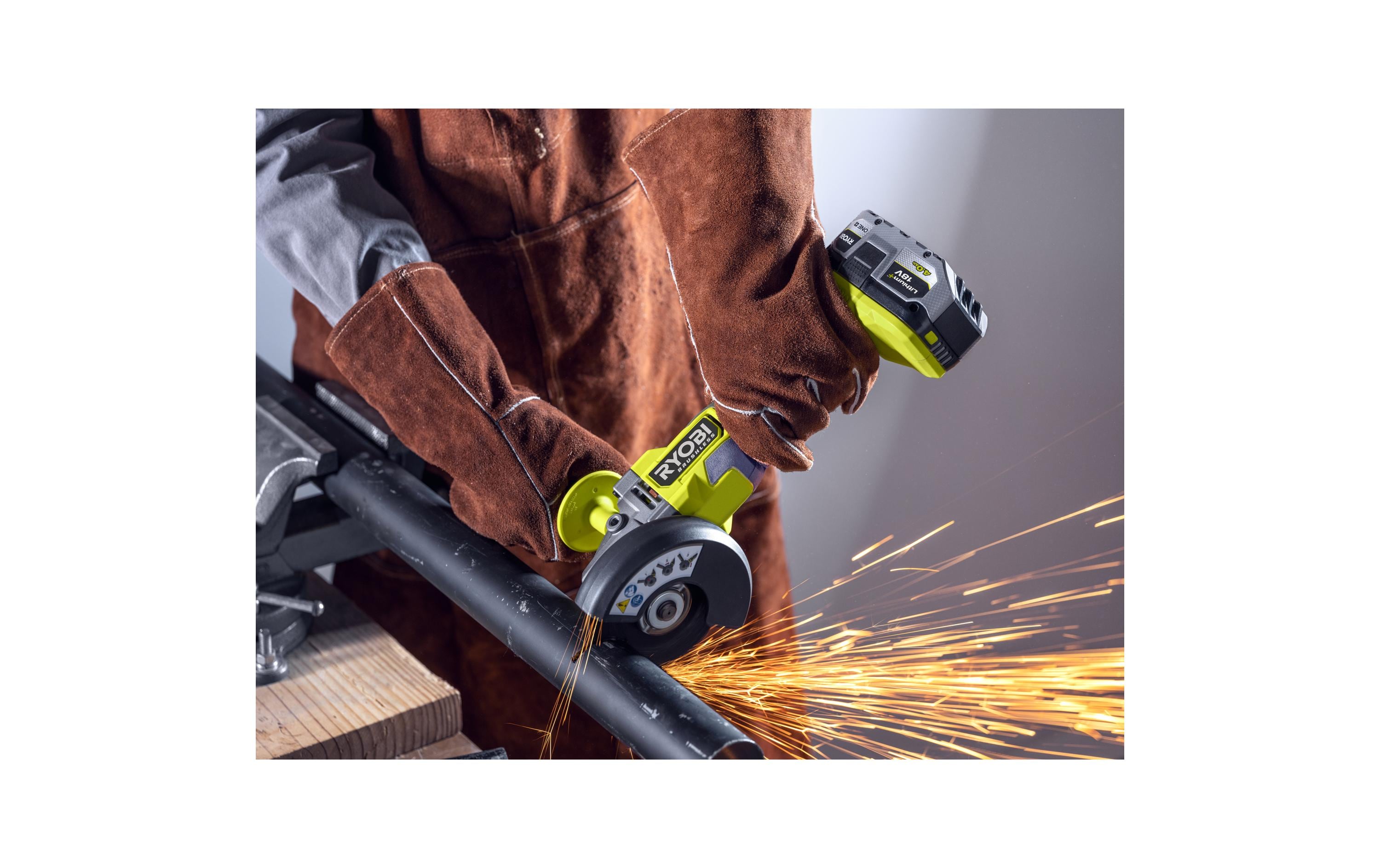 RYOBI Akku-Winkelschleifer RAG18BL-0