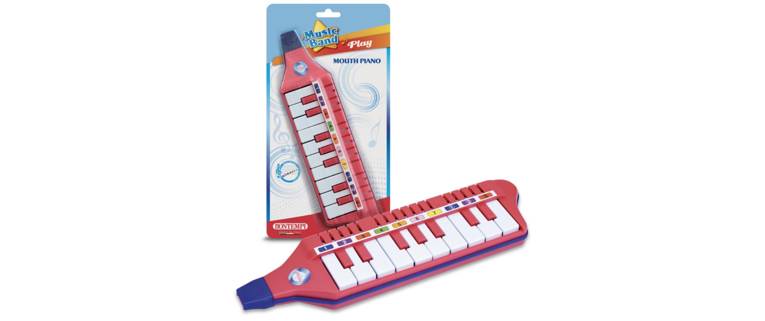 Bontempi Musikinstrument Blasharmonika mit 10 Tasten im Blister