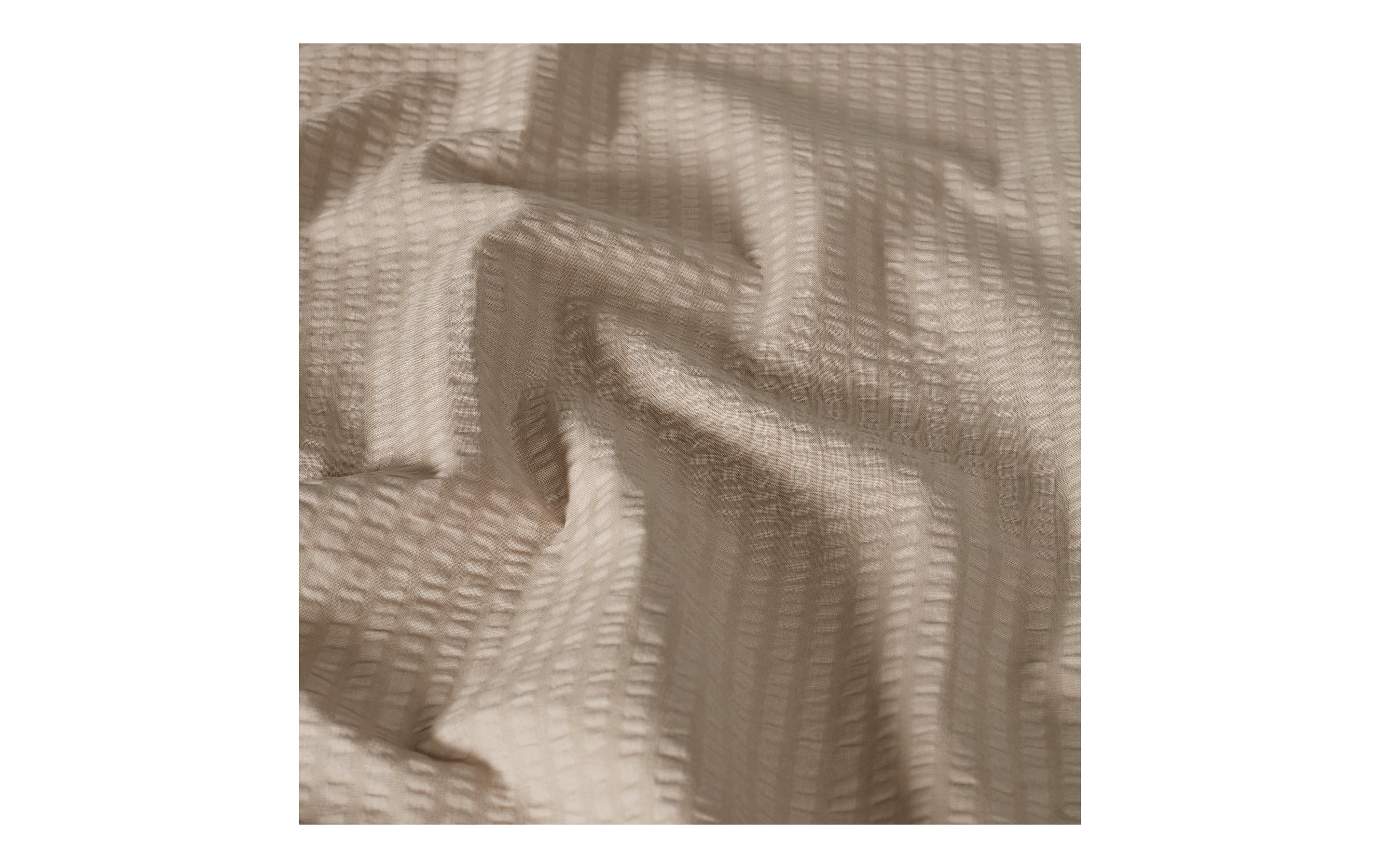 Flair Bettwäschegarnitur Seersucker Taupe