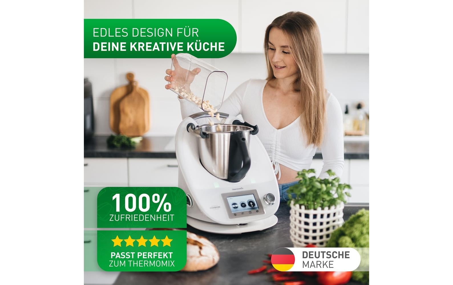 Flipline Gleitbrett für Thermomix – Mineral-Acrylstein