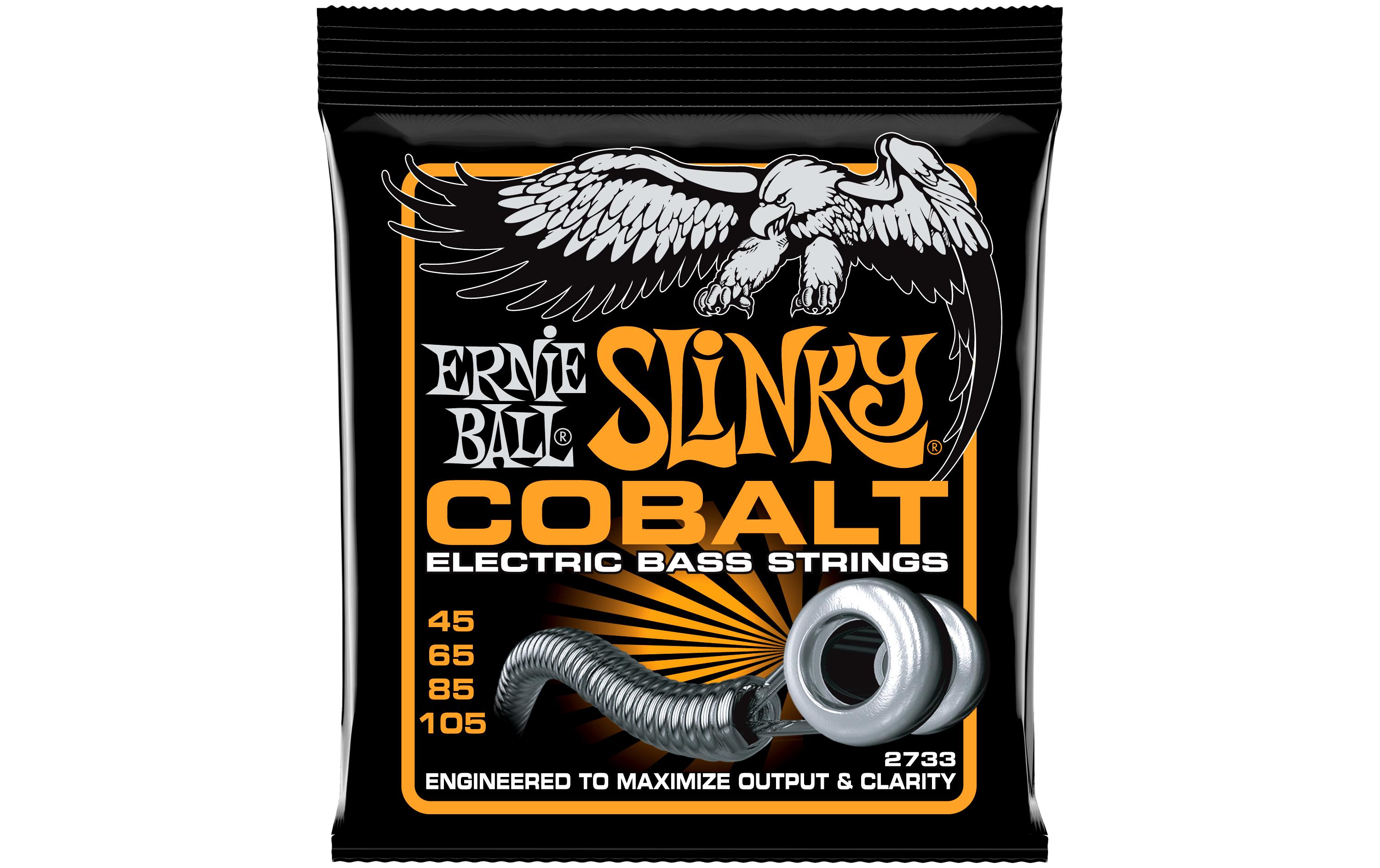Ernie Ball Basssaiten 2733 Slinky Cobalt – Hybrid 45-105