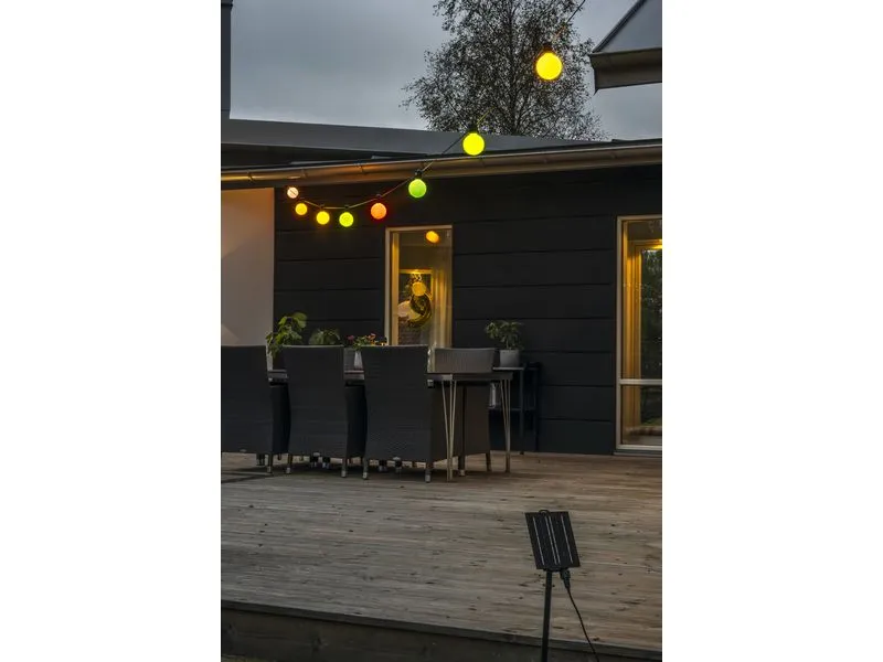 Konstsmide Lichterkette Solar Globe, 10 LEDs, Mehrfarbig Konstsmide Lichterkette Solar Globe, 10 LEDs, Mehrfarbig