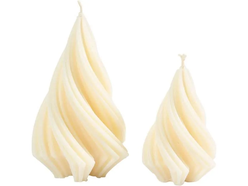 Creativ Company Kerzengiessform Silikon Weihnachtsbäume, 2 Stück
