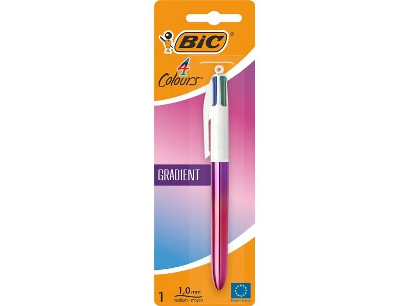 BIC Mehrfarbenkugelschreiber 4 Colours Gradient 1 Stück BIC Mehrfarbenkugelschreiber 4 Colours Gradient 1 Stück