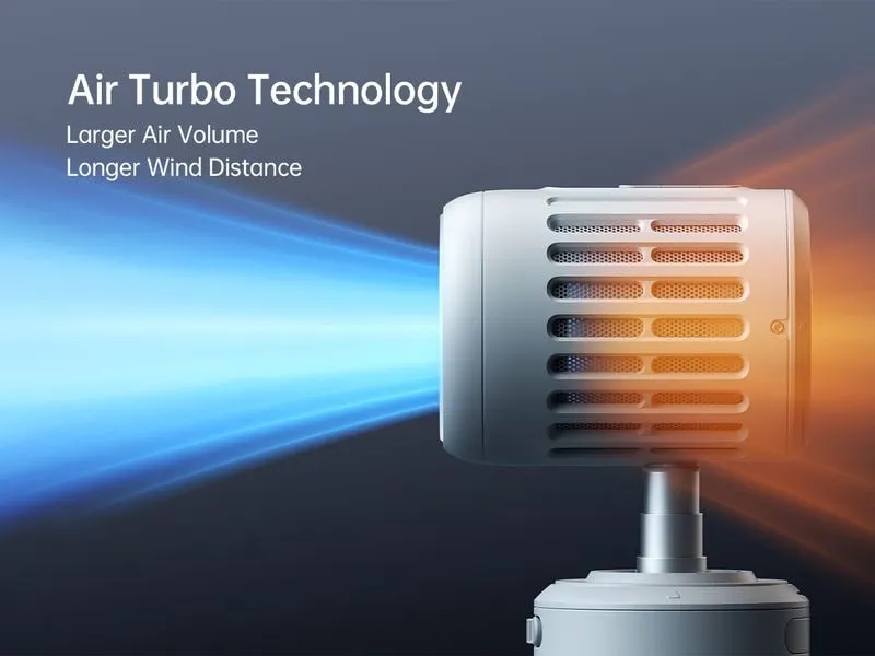 Jisulife Tischventilator Ultra1 Grau