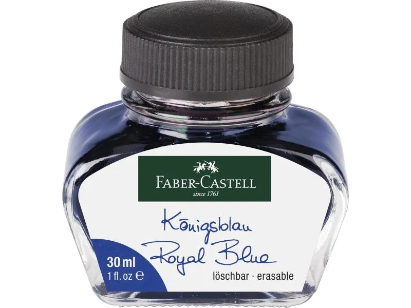 Faber-Castell Tintenglas 30 ml Königsblau Faber-Castell Tintenglas 30 ml Königsblau