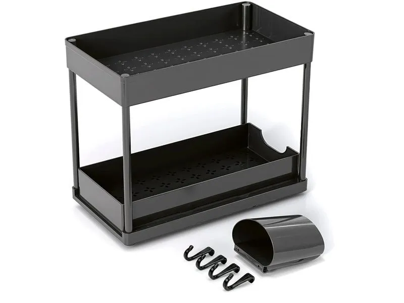 EASYmaxx Organizer mit Schublade 39.5 x 21.5 x 36 cm, Schwarz