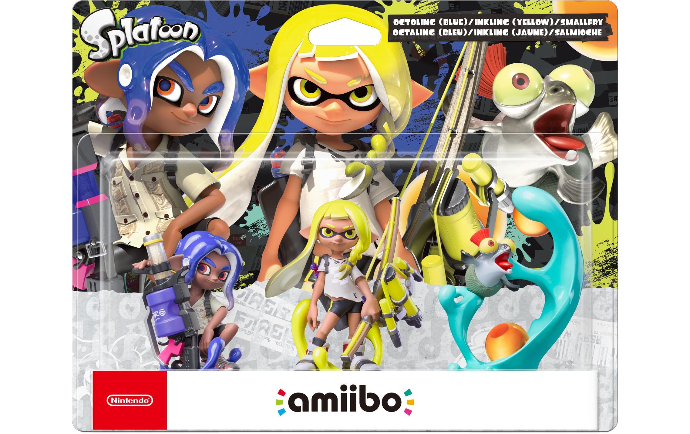 Nintendo amiibo Splatoon – Octoling Blue, Inkling Yellow, Smallfry