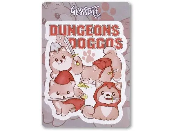 Glass Staff Dungeons & Kittens Sticker Mehrfarbig Glass Staff Dungeons & Kittens Sticker Mehrfarbig