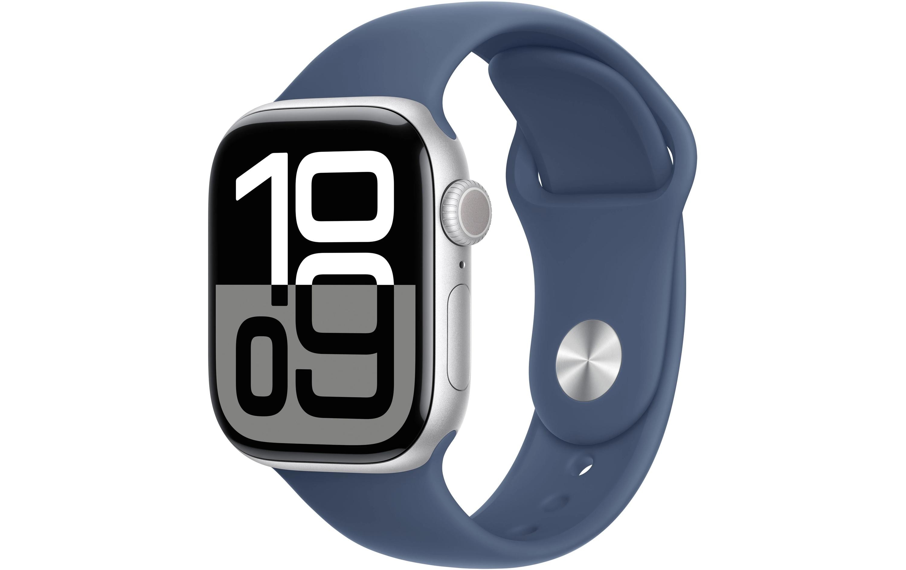 Apple Watch Series 10 42 mm Alu Silber Sport Denim M/L Apple Watch Series 10 42 mm Alu Silber Sport Denim M/L