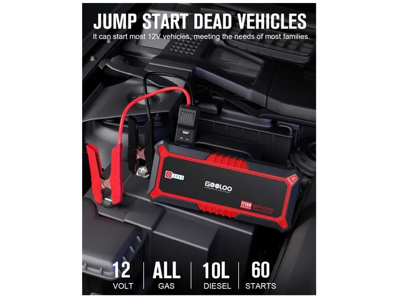 Gooloo Starterbatterie GP4000RED Gooloo Starterbatterie GP4000RED