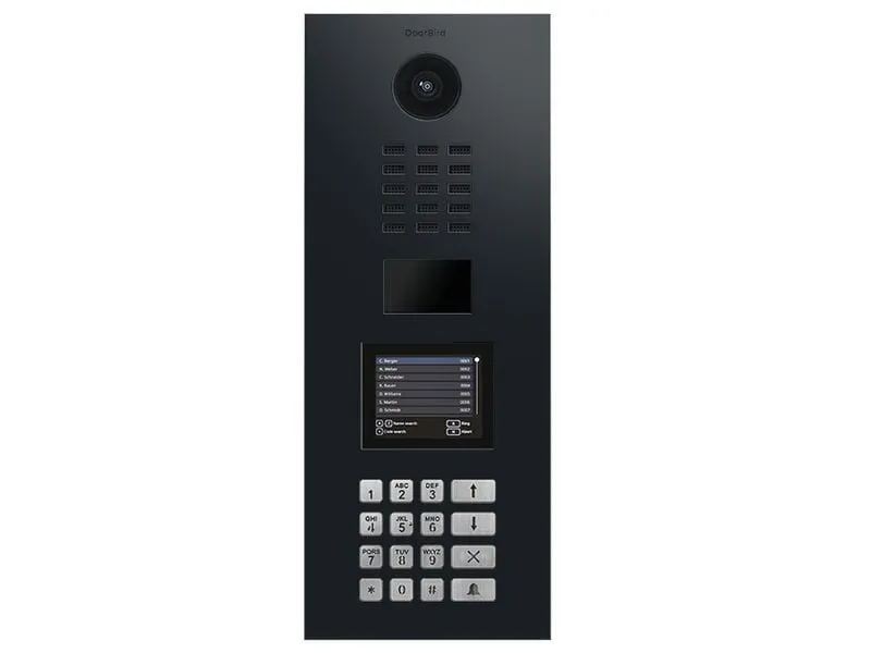 Doorbird D22DKV IP Video Türsprechanlage Graphitschwarz (Polar Raven) Doorbird D22DKV IP Video Türsprechanlage Graphitschwarz (Polar Raven)