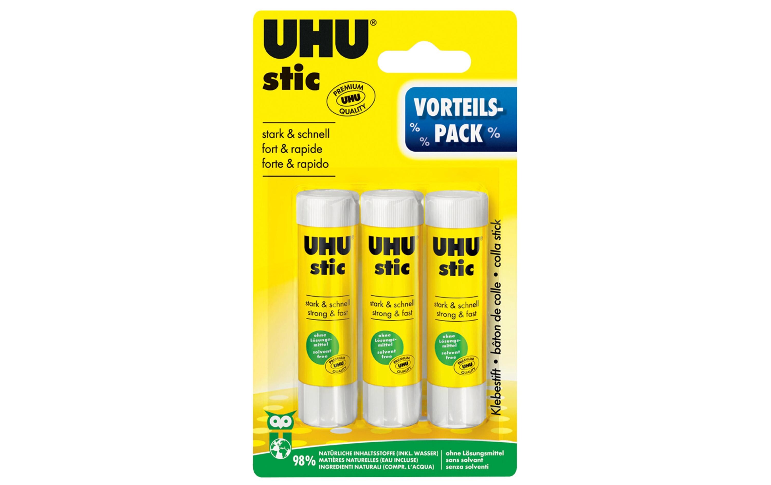 UHU Klebestift-Set 8.2 g, 3 Stück