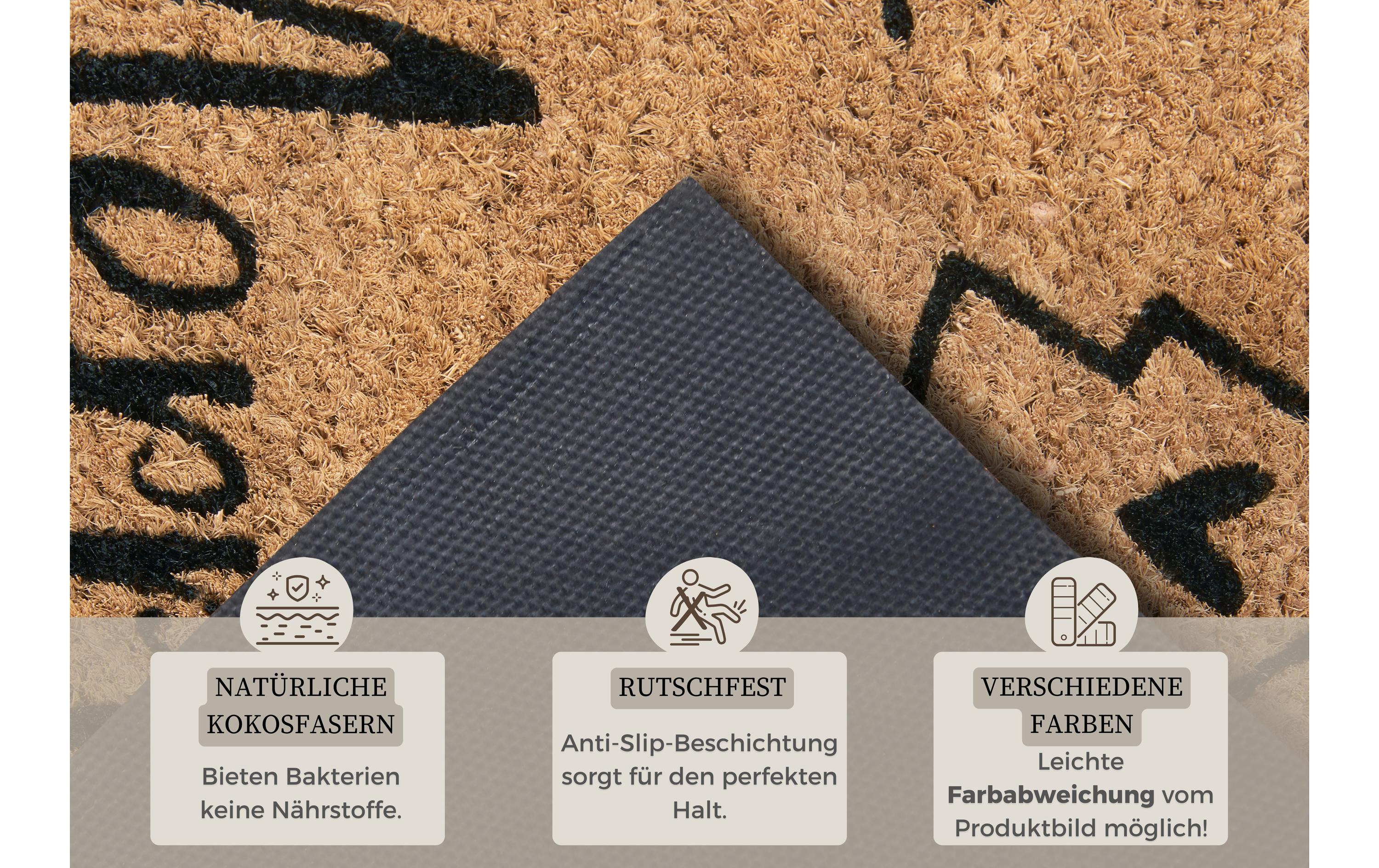 Hanse Home Fussmatte Christmas Trees 45 cm x 75 cm