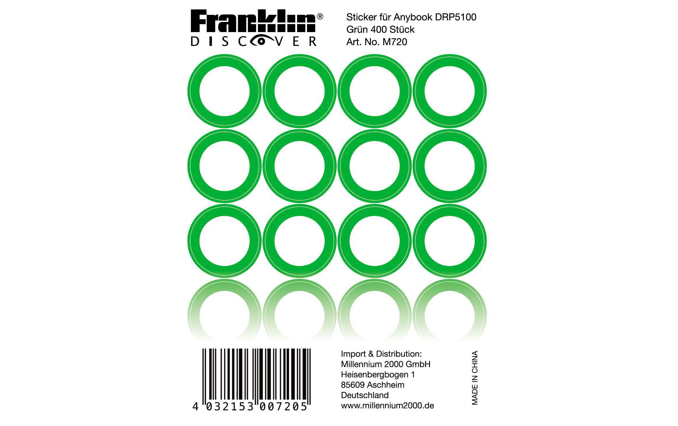 Franklin Sticker für AnyBook DRP-5100 Grün