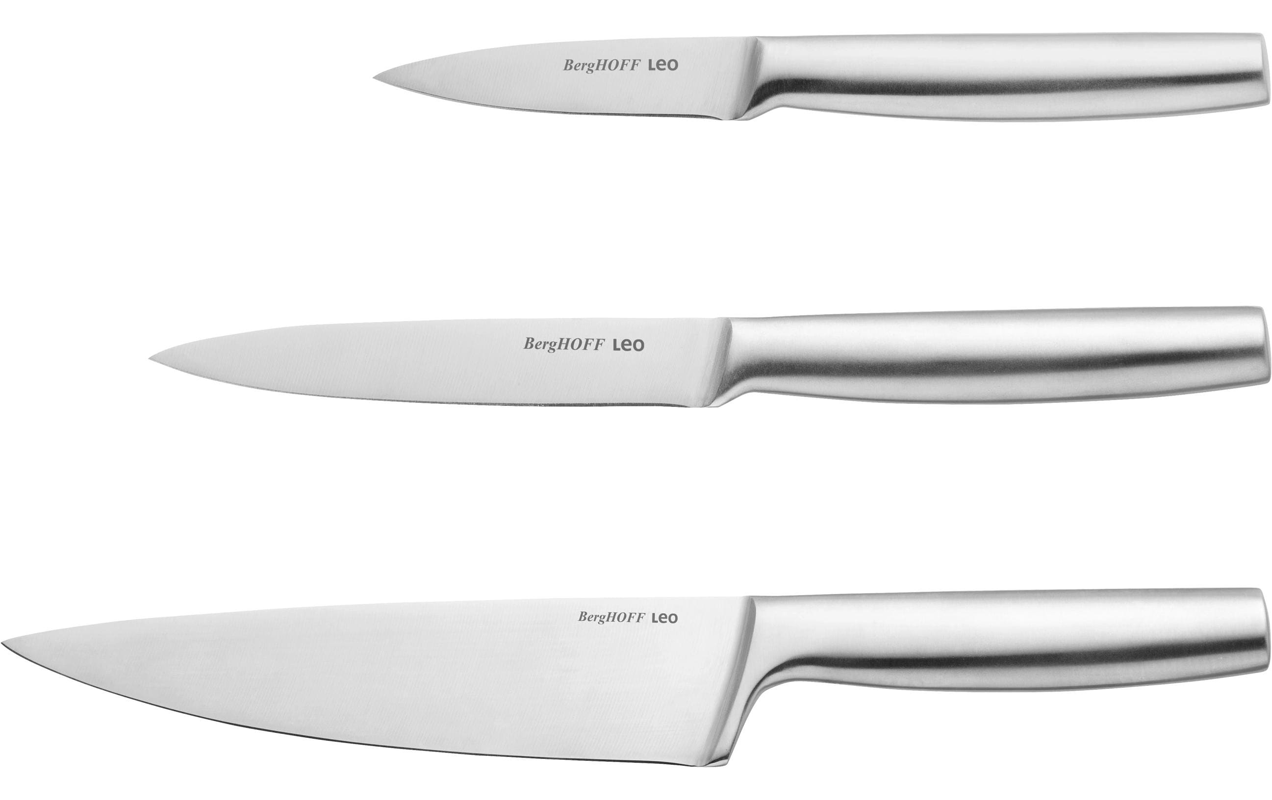 BergHOFF Messer-Set Leo Legacy 3-teilig Silber