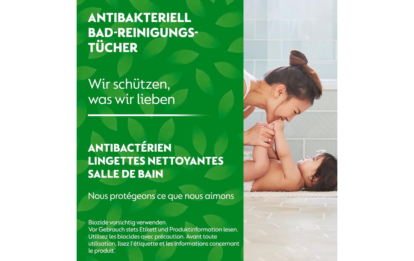 Dettol Bad-Reinigungstücher Bergfrische 60 Stück Dettol Bad-Reinigungstücher Bergfrische 60 Stück
