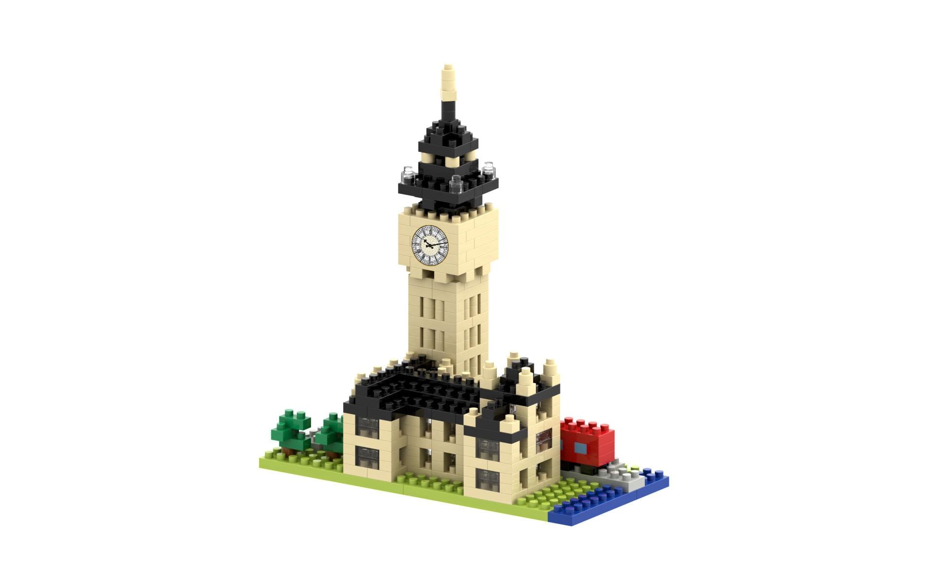 BRIXIES Bausteinmodell Big Ben aus 380 Bausteinen