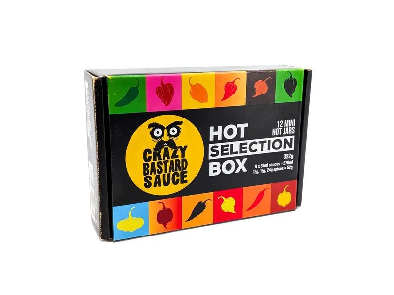 Crazy Bastard Sauce Selection Box 30 ml Crazy Bastard Sauce Selection Box 30 ml