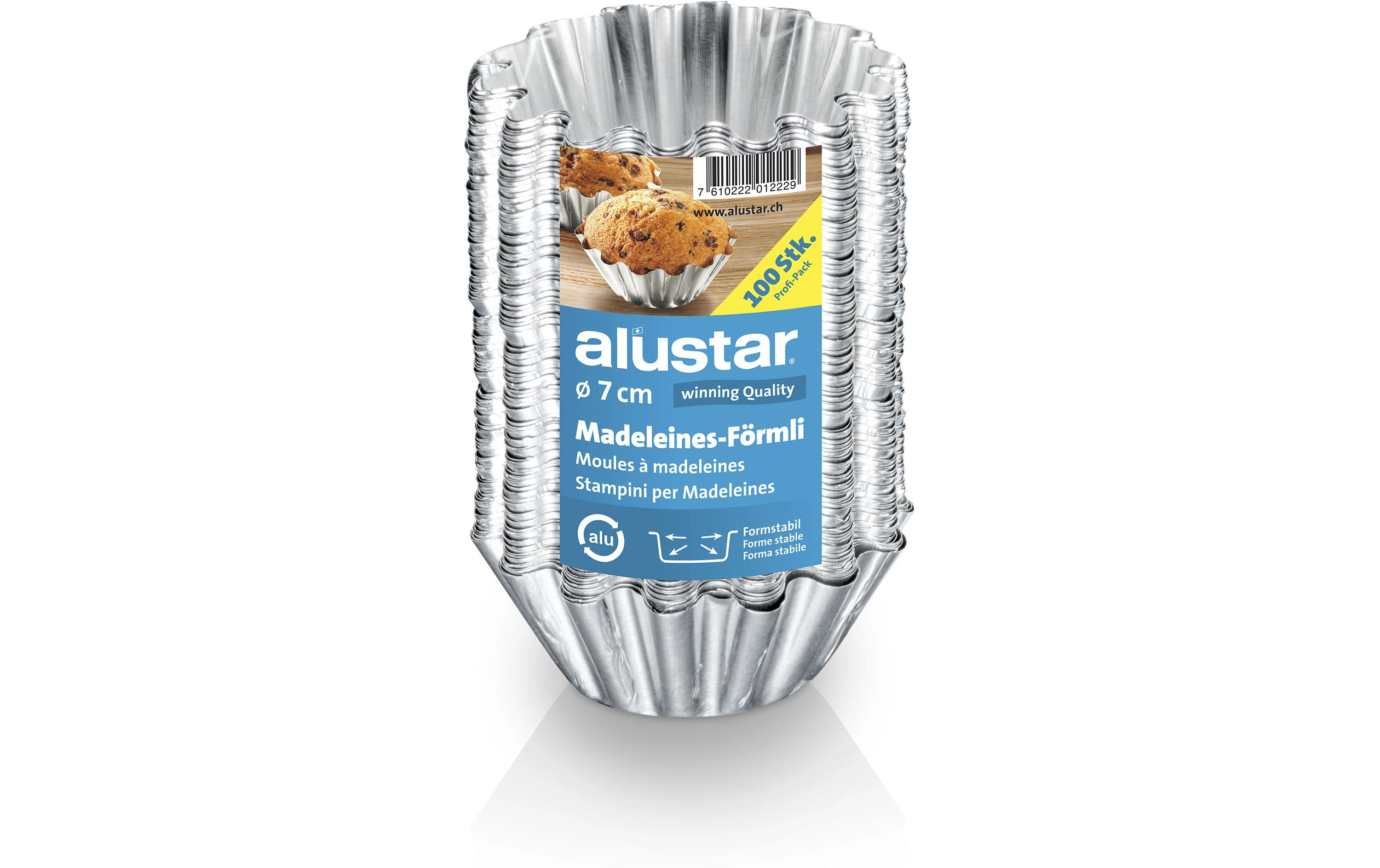 Alustar Madeleine-Backform 100 Stk. Ø 7 cm, h=3 cm