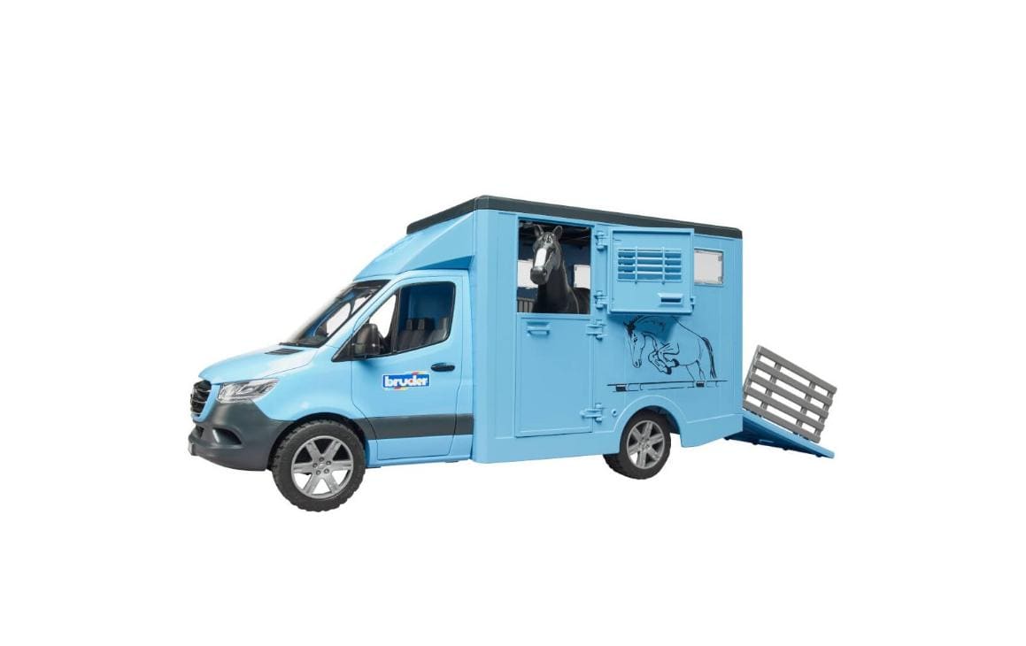 Bruder Spielwaren MB Sprinter Tiertransporter mit 1 Pferd