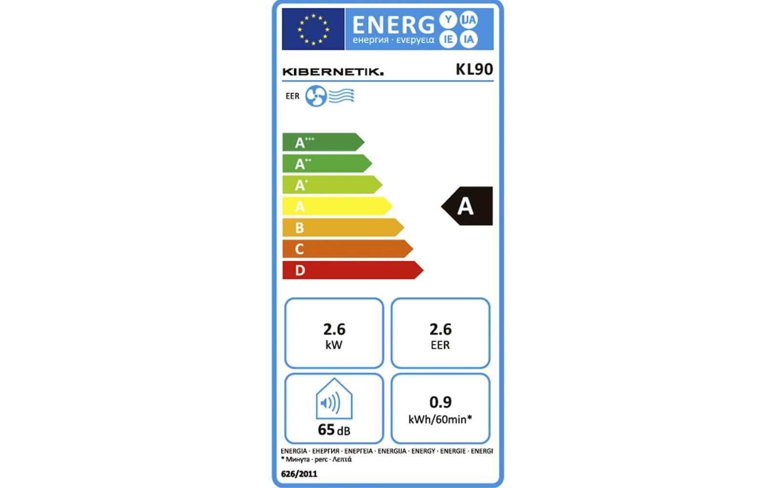 Coldtec by Kibernetik Klimagerät KL90 30 m², Schwarz/Weiss Coldtec by Kibernetik Klimagerät KL90 30 m², Schwarz/Weiss