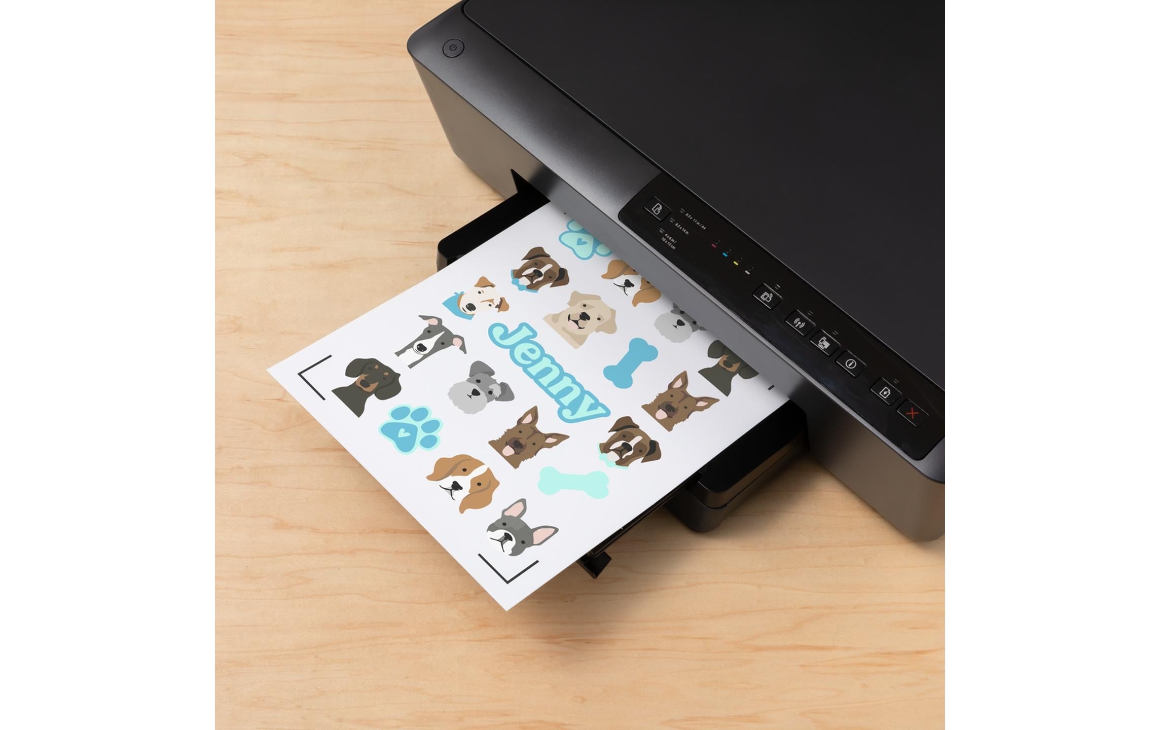 Cricut Stickerpapier Joy Xtra A4, 5 Bogen, Transparent Holo