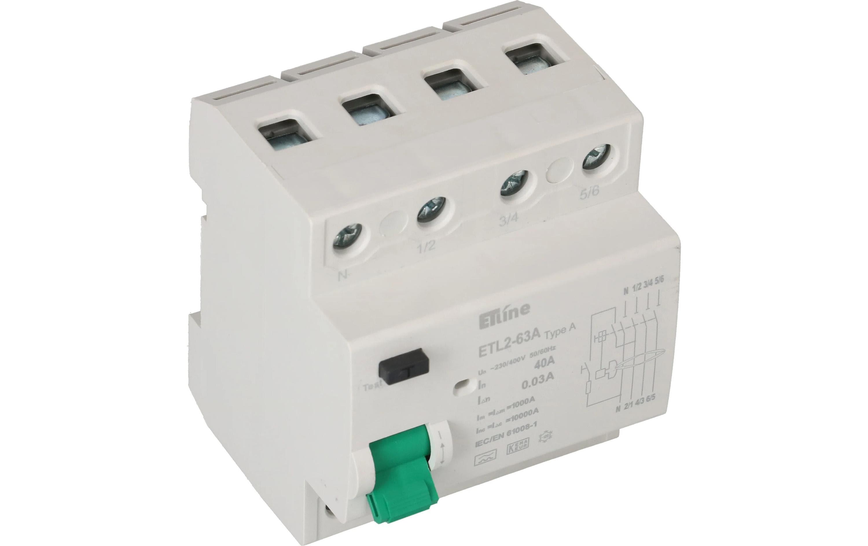 Max Hauri Build FI Schalter 3P+N 40 A