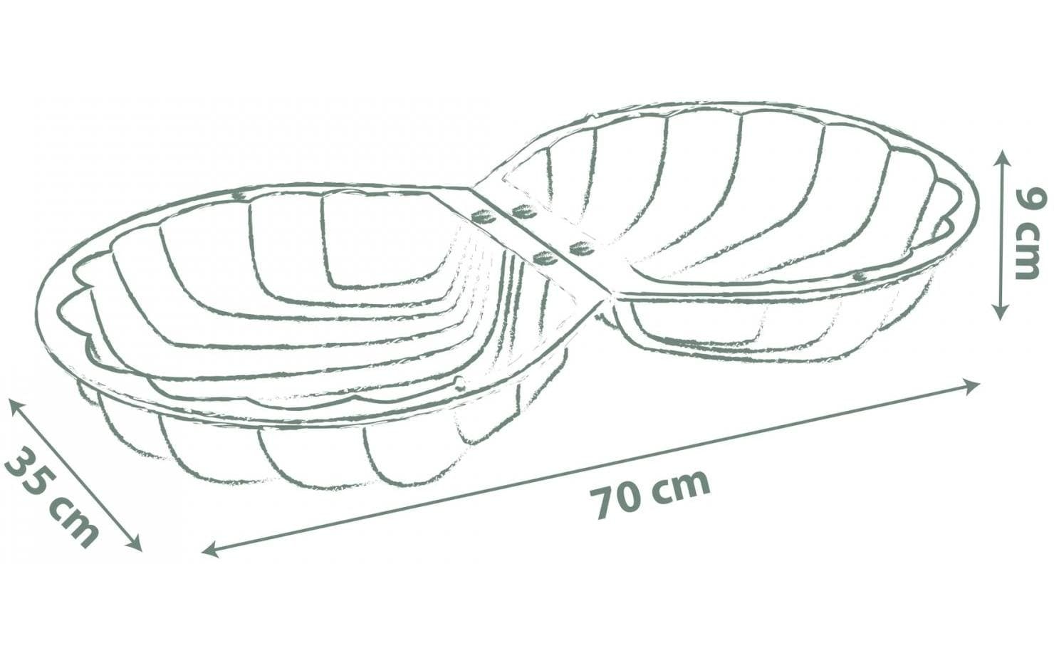 Smoby Life Doppel-Sandspielmuschel 6 Teile